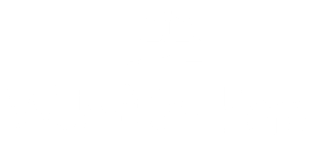 Logo des "Wohlfühl-Hotels" mit einem Steuerrad und geschwungener Schrift in Weiß auf schwarzem Hintergrund.